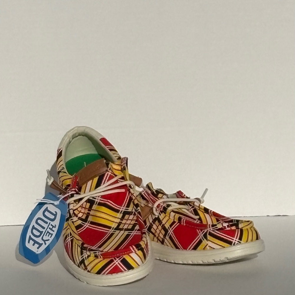 Hey Dude Wally Caddy Shack Plaid Boat Shoes